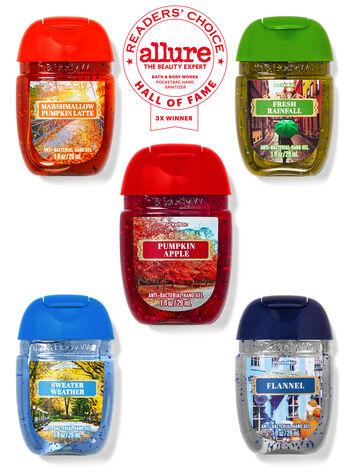 Bath & Bodyworks Festive Fall Stroll PocketBac Hand Sanitisers - 5 Pack