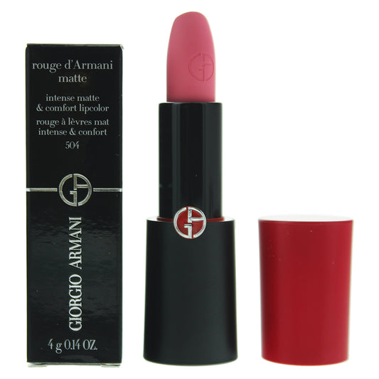 Giorgio Armani Rouge Matte 504 Russian  Rose Lipstick 4g