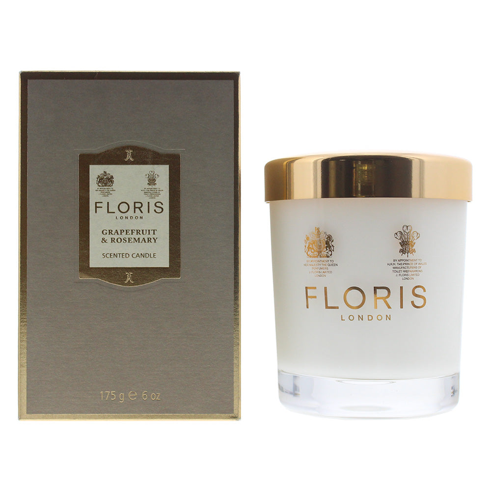 Floris Grapefruit & Rosemary Scented Candle 175g