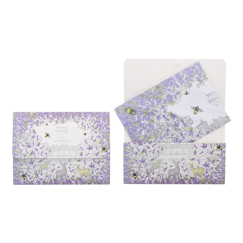 Woods Of Windsor Lavender Drawer Liner - 5 Pack