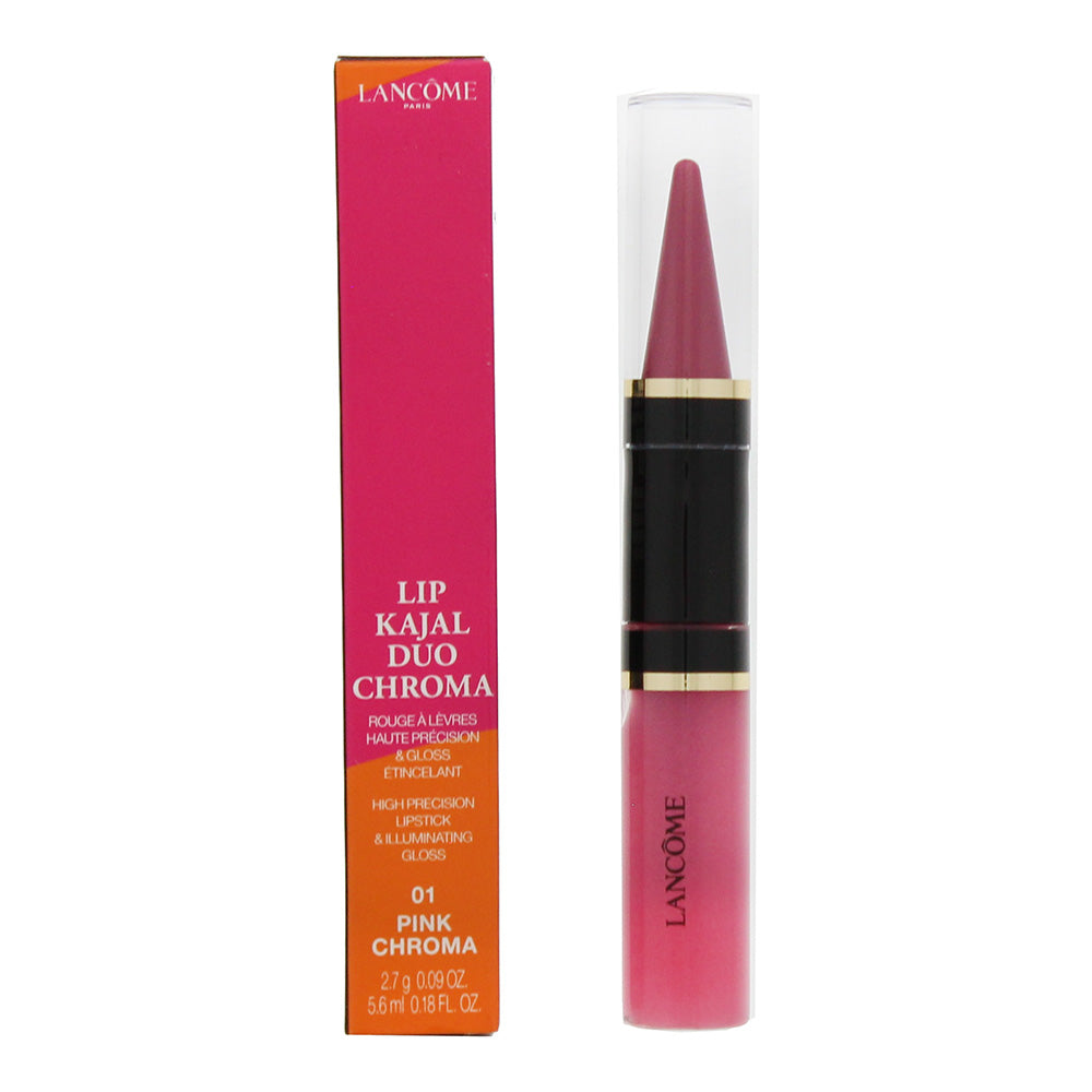 Lancôme Lip Kajal Duo Chroma 01 Pink Chroma High Precision Lipstick 2.7g & Illuminating Gloss 5.6ml