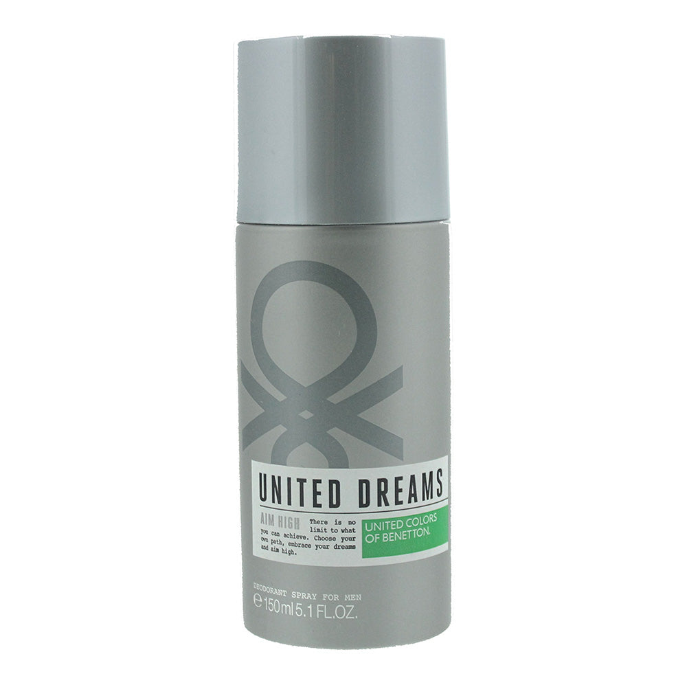 United Colors Of Benetton United Dreams Aim high Deodorant Spray 150ml For Men