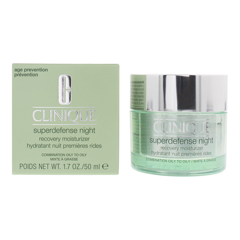 Clinique Superdefense Night Recovery Moisturiser 50ml Combination Oily To Oily