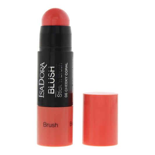 Isadora Blush Stick 'N Brush 06 Cheeky Coral Blush