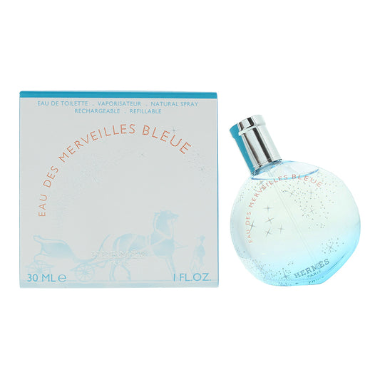 Hermès Eau Des Merveilles Bleue Refillable Eau De Toilette 30ml