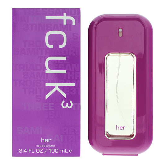 FCUK 3 Her Eau De Toilette 100ml