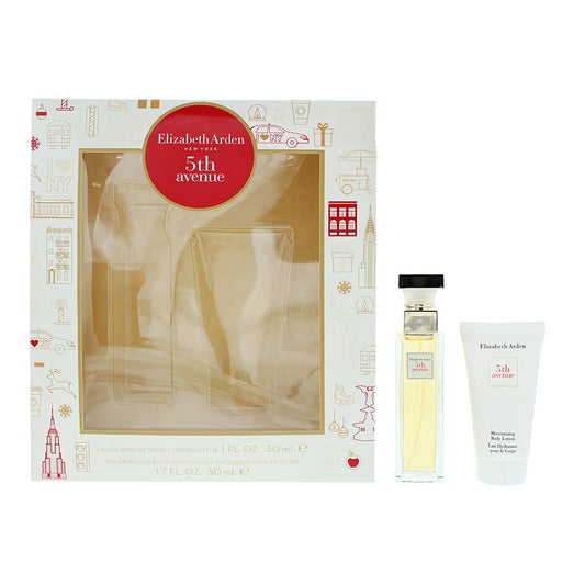 Elizabeth Arden 5Th Avenue 2 Piece Gift Set: Eau De Parfum 30ml - Body Lotion 50ml