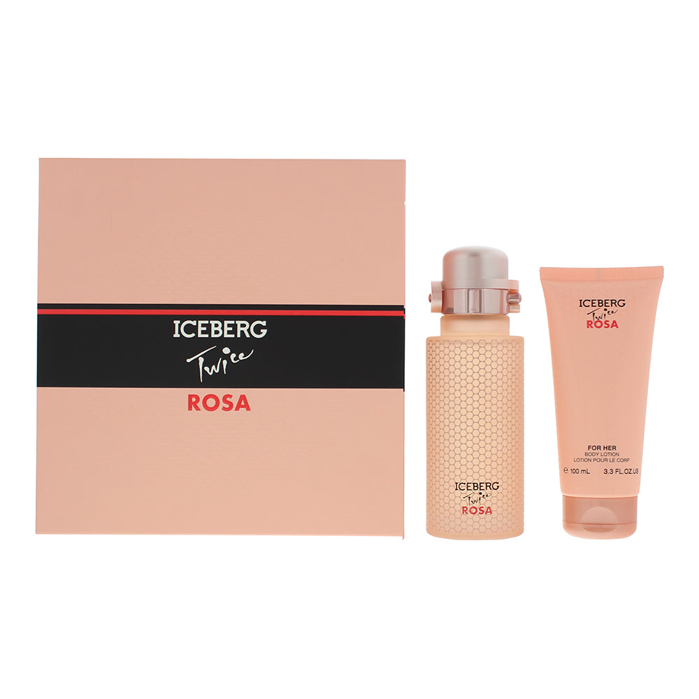 Iceberg Twice Rosa 2 Piece Gift Set: Eau De Toilette 125ml - Body Lotion 100ml