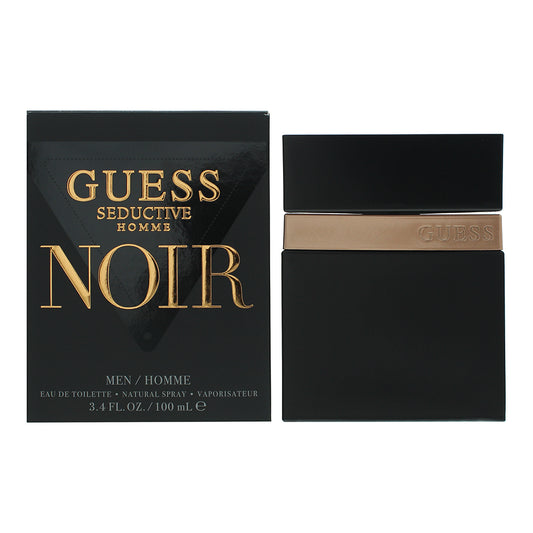 Guess Seductive Homme Noir Eau De Toilette 100ml