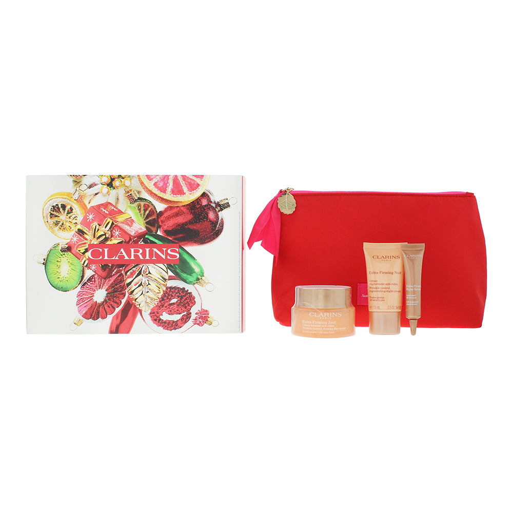 Clarins Extra-Firming 3 Piece Gift Set: Day Cream 50ml- Extra-Firming Phyto Serum 10ml - Night Cream 15ml