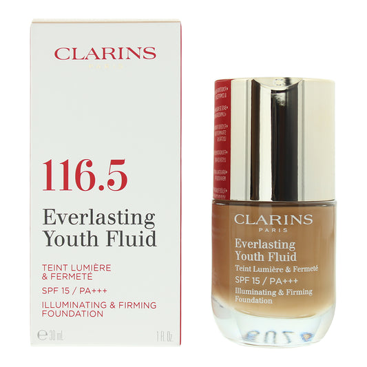 Clarins Everlasting Youth Fluid 116.5 Coffe Foundation 30ml