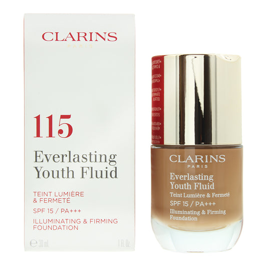 Clarins Everlasting Youth Fluid 115 Cognac Foundation 30ml