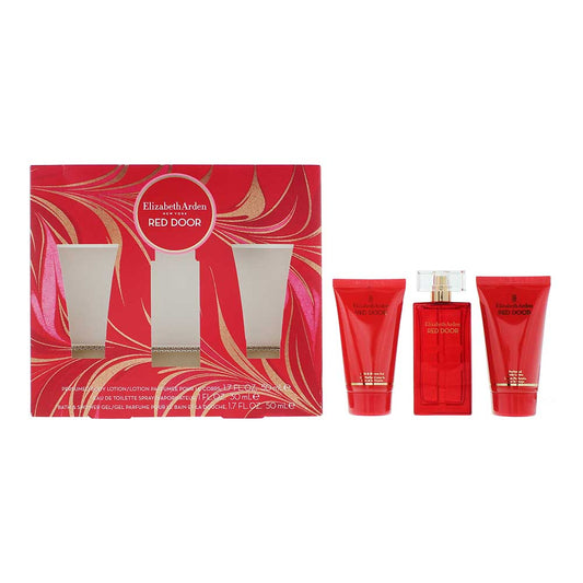 Elizabeth Arden Red Door 3 Piece Gift Set: Eau de Toilette 30ml - Body Lotion 50ml - Bath And Shower Gel 50ml