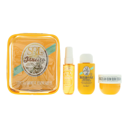 Sol De Janeiro Brazilian Summer Jet Set 3 Piece Gift Set: Body Cream 50ml - Shower Gel 90ml - Body Mist 30ml