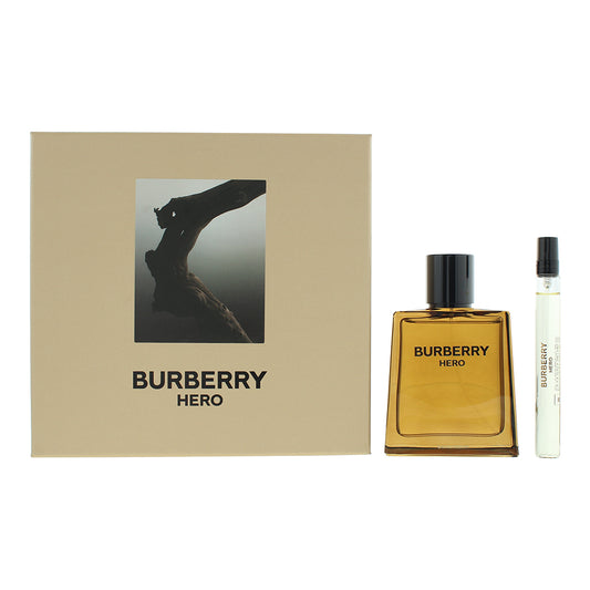 Burberry Hero 2 Piece Gift Set: Eau de Parfum 100ml - Eau de Parfum 10ml