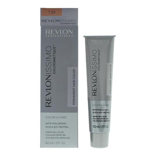 Revlon Revlonissimo Colorsmetique 7.24 Coppery Pearl Blonde Hair Colour 60ml