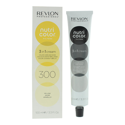 Revlon Nutri Color Filters 300 Yellow 3 In 1 Hair Colour 100ml