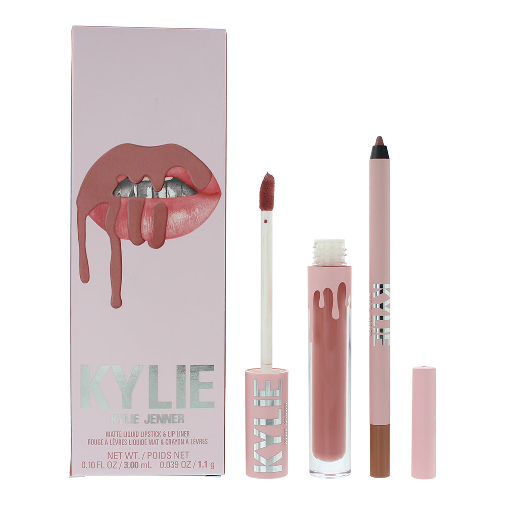 Kylie By Kylie Jenner Matte Lip Kit 808 Kylie 2 Piece Gift Set: Liquid Lipstick 3ml - Lip Liner 1.1g