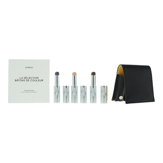 BYREDO Makeup Colour Sticks 4 Piece Gift Set: Color Stick 3 x 3g - Black Pouch