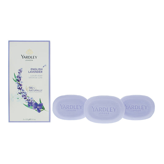 Yardley English Lavender 3 Piece Gift Set: Soap 3 x 100g