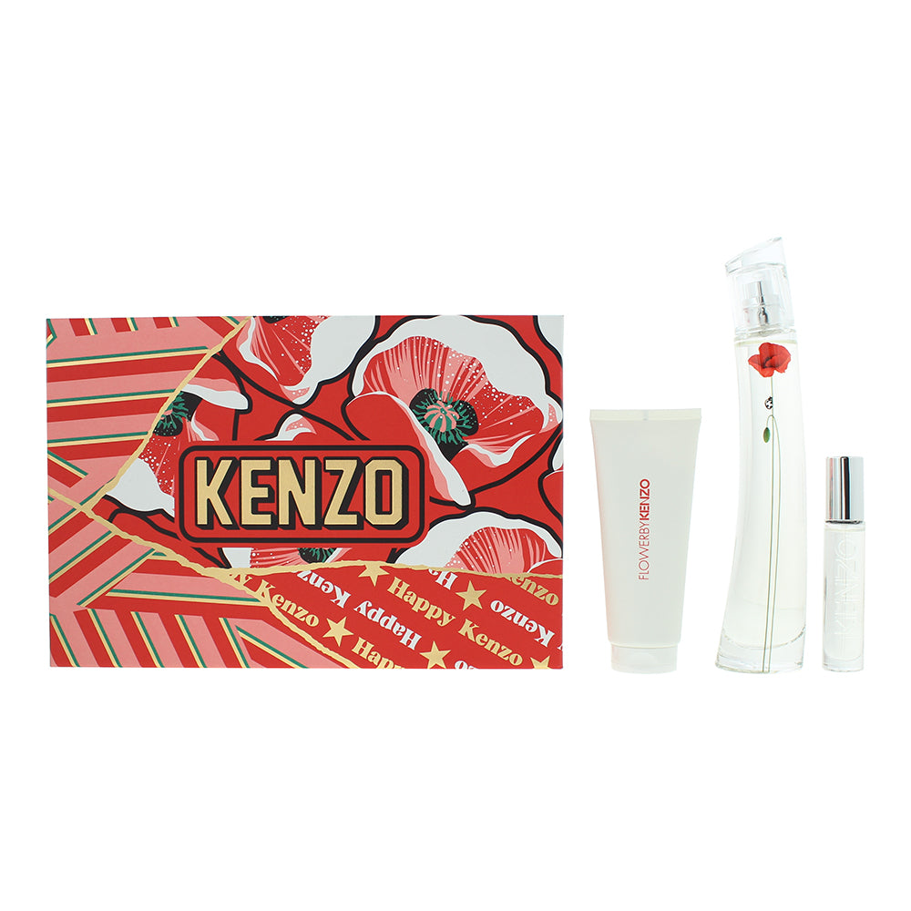 Kenzo La Recolte Parisienne Eau de Parfum 3 Piece Gift Set: Eau de Parfum 75ml - Eau de Parfum 10ml - Body Lotion 75ml