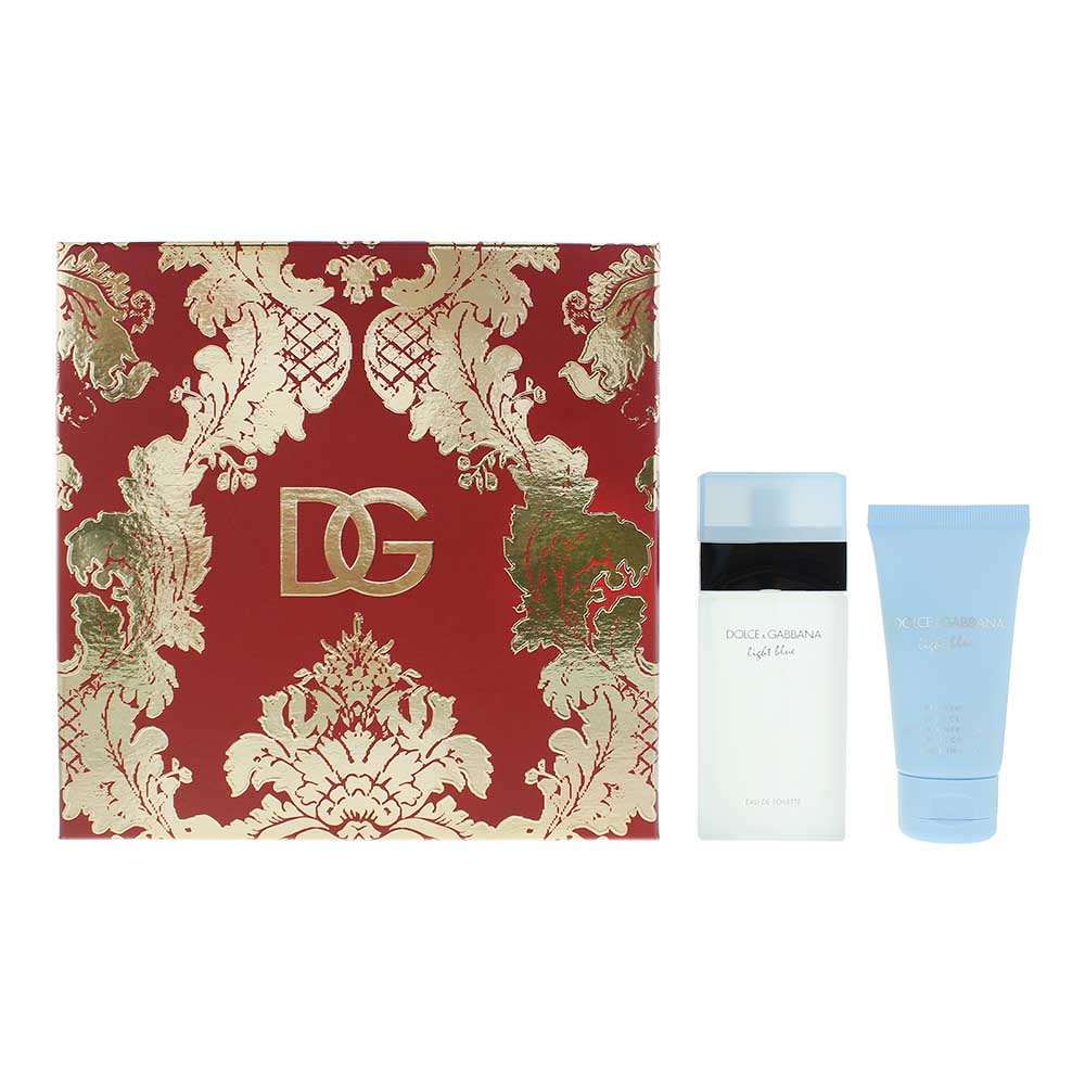 Dolce & Gabbana Light Blue 2 Piece Gift Set: Eau De Toilette 50ml - Body Cream 50ml