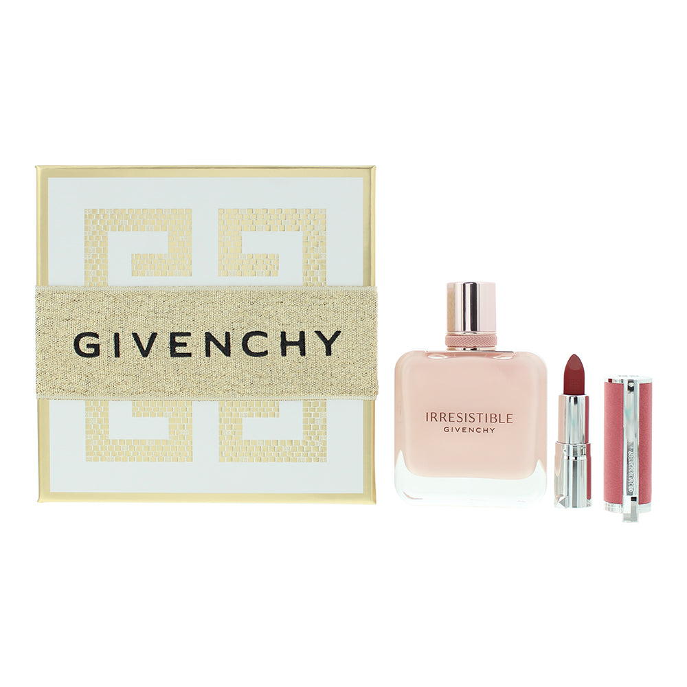 Givenchy Irresistible Rose Velvet 2 Piece Gift Set: Eau de Parfum 50ml - Le Rouge Sheer Velvet Lipstick 1.5g