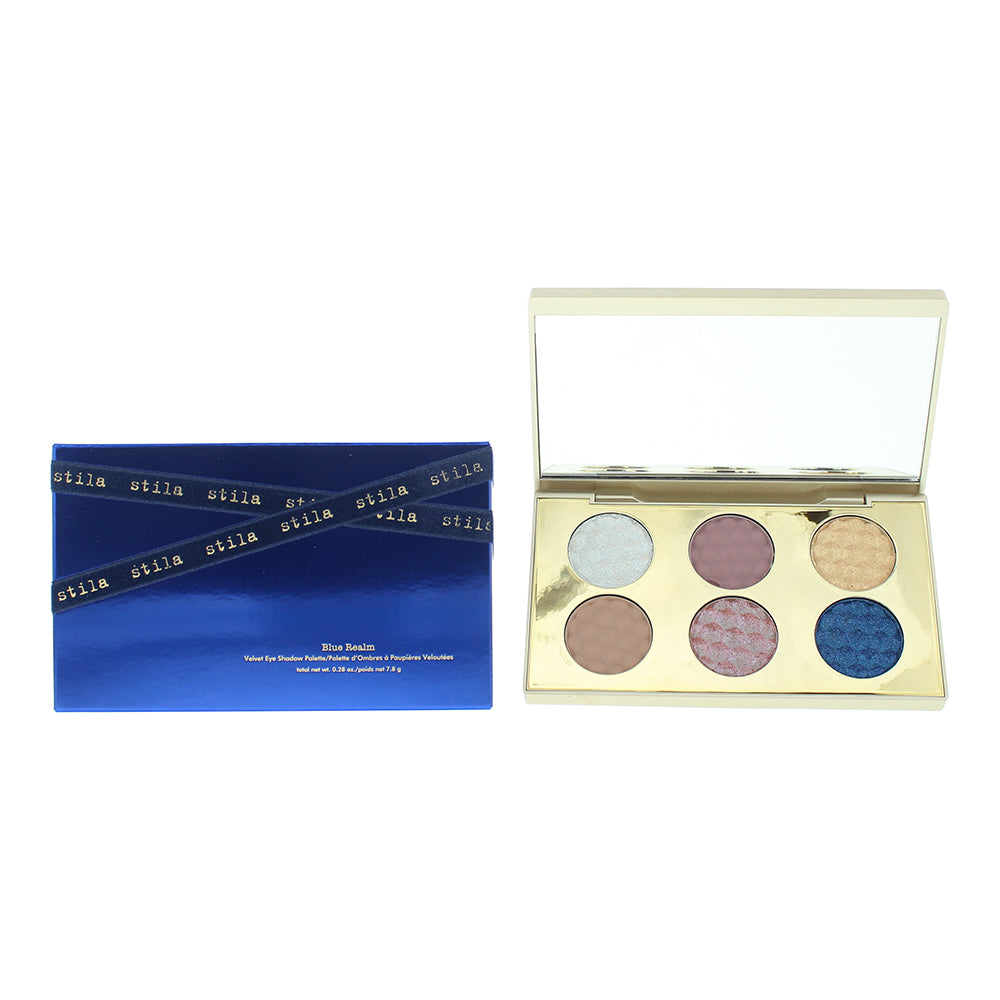 Stila Blue Realm Velvet Eye Shadow Palette 7.8g