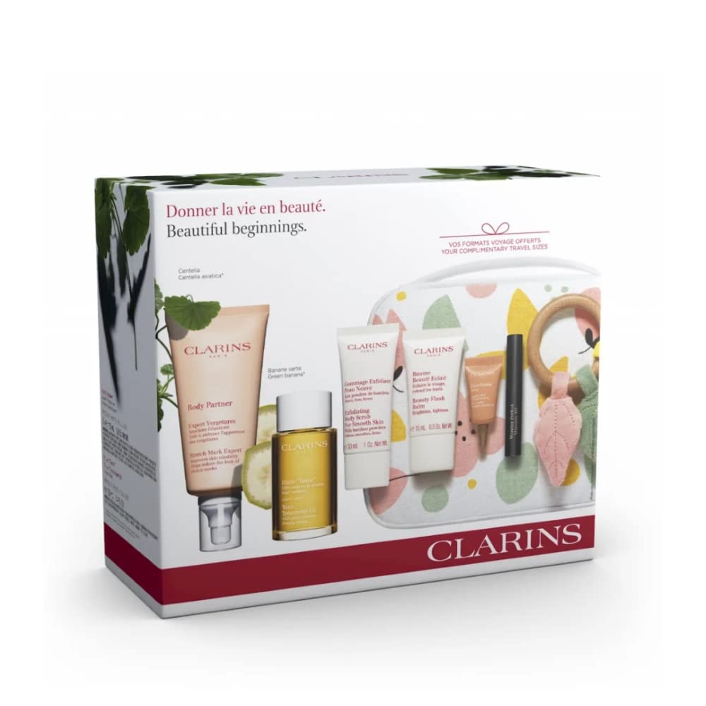 Clarins Maternity White Pencil Case Gift Set