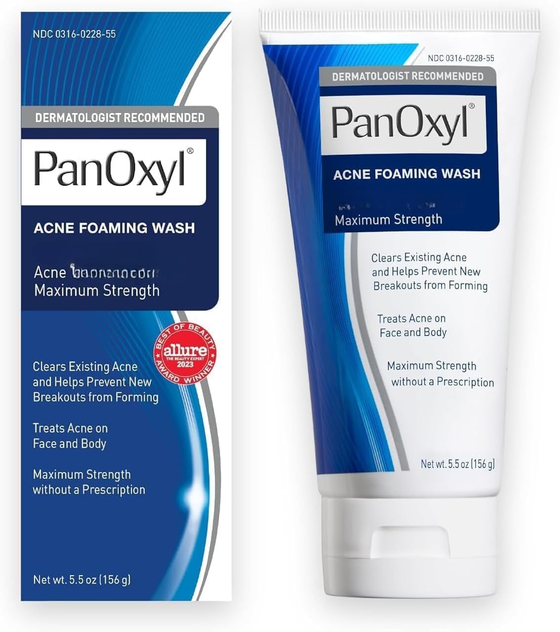 PanOxyl Acne Foaming Wash 10% Benzoyl Peroxide Maximum Strength