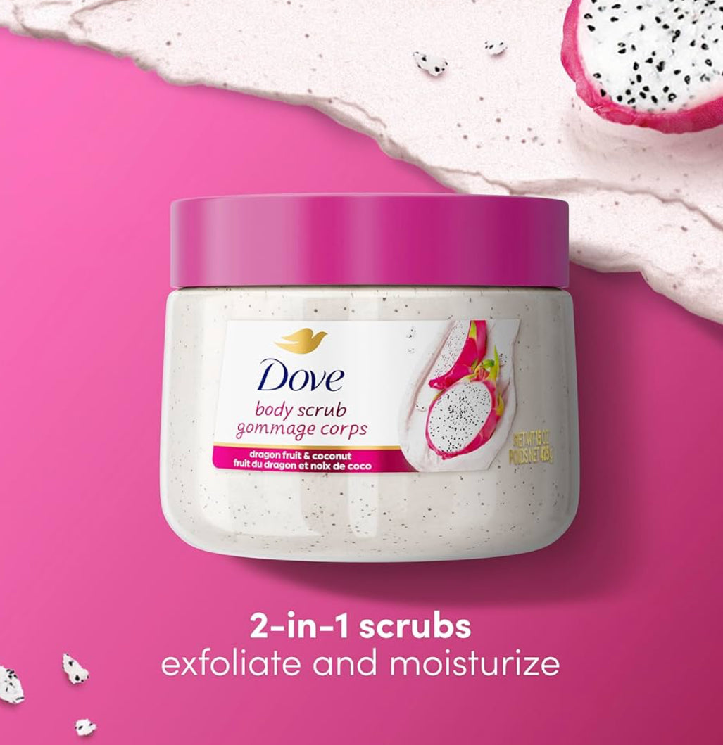 Dove Body Scrub Dragon Fruit & Coconut Cream