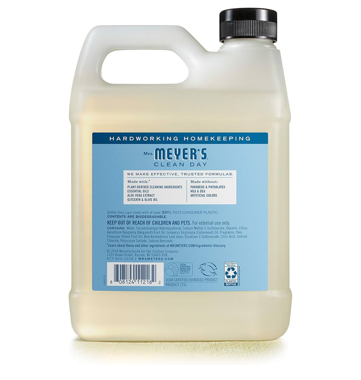 MRS. MEYER'S CLEAN DAY Liquid Hand Soap Refill - Rainwater