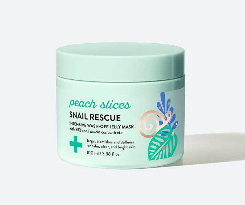 Peach Slices Snail Rescue Intensive Wash-Off Jelly Mask