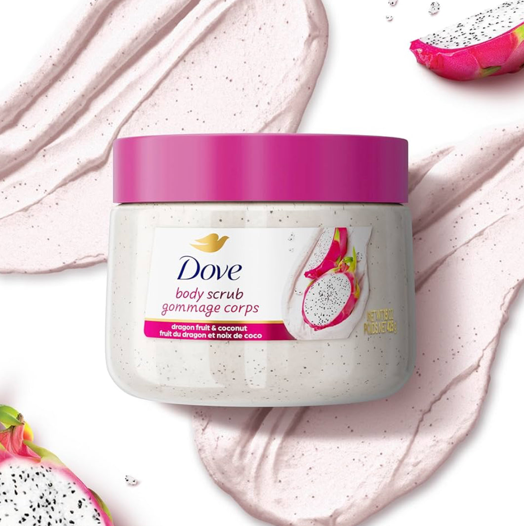 Dove Body Scrub Dragon Fruit & Coconut Cream