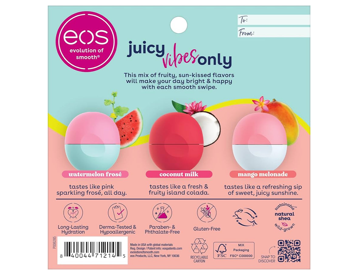 EOS Juicy Vibes Lip Balm Variety Pack