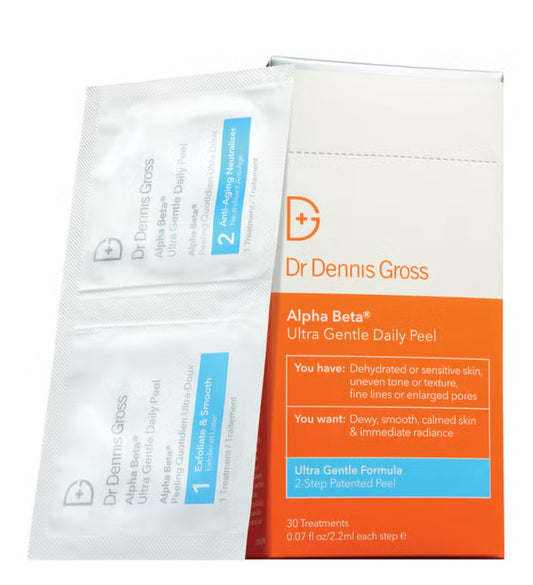 Dr Dennis Gross Alpha Beta Ultra Gentle 2-Step Daily Peel - 30 Treatments/2.2ml