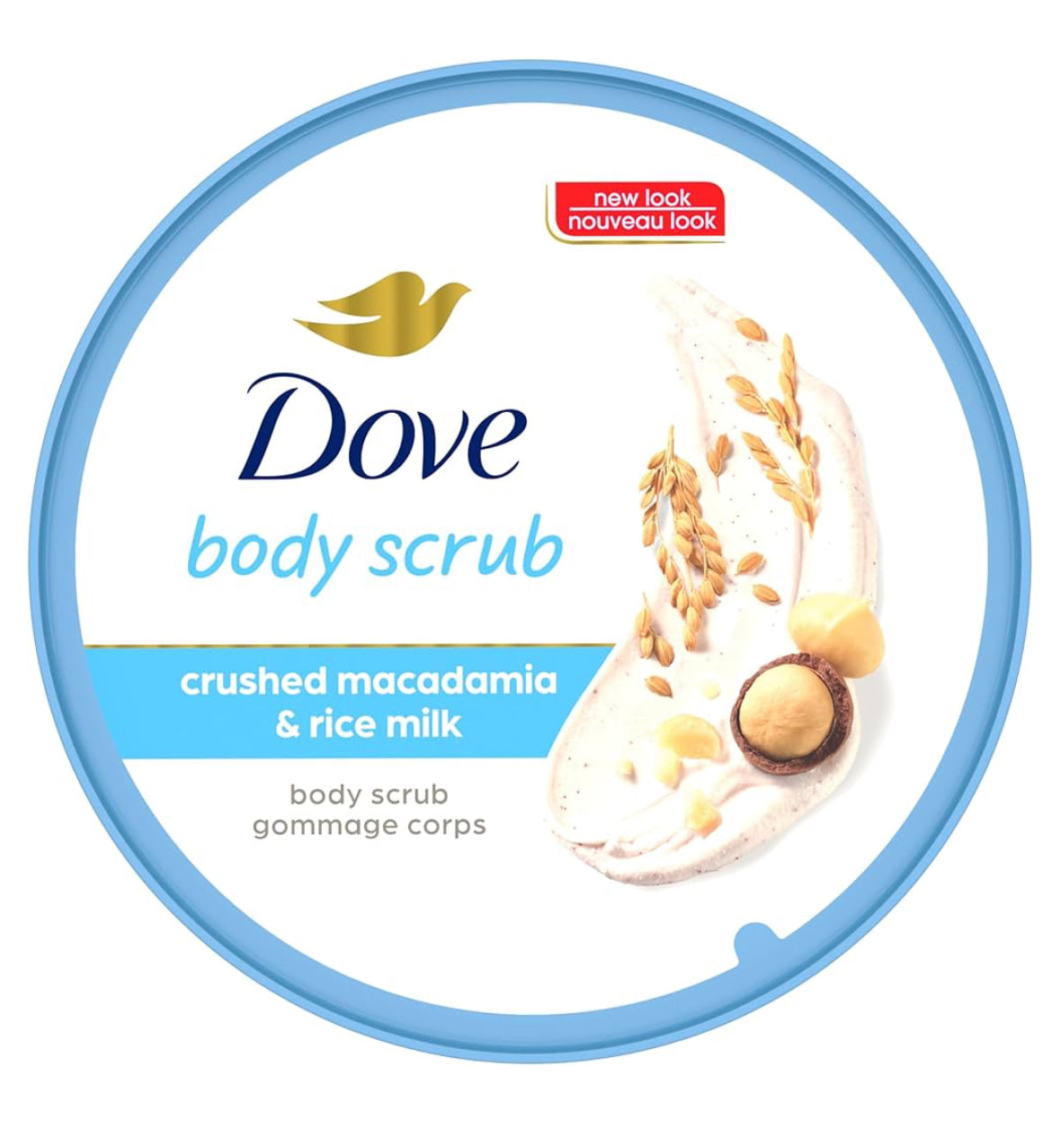 Dove Scrub Macadamia & Rice Milk Body Scrub