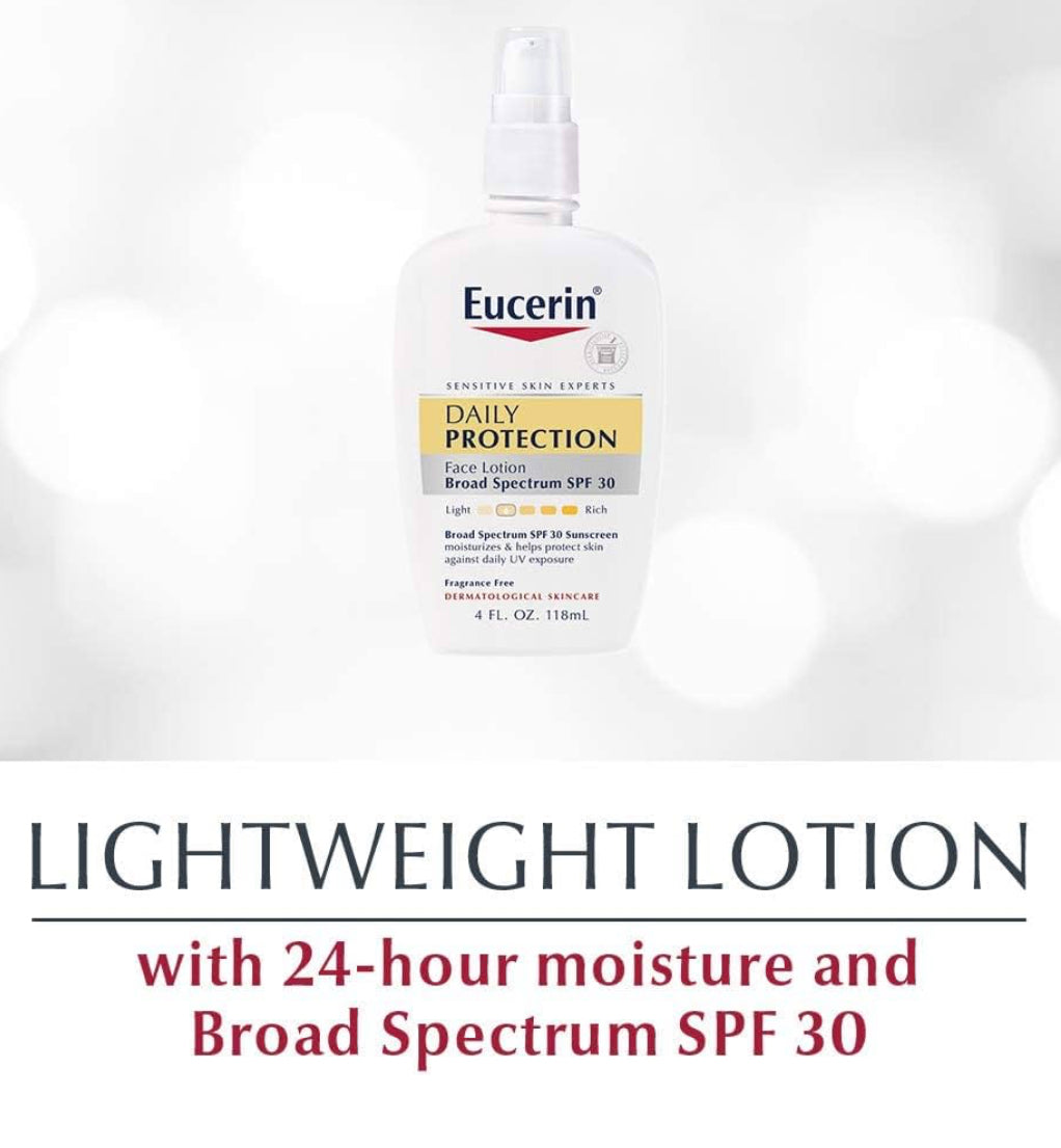 Eucerin Daily Protection Face Lotion with Broad Spectrum SPF 30 Sunscreen