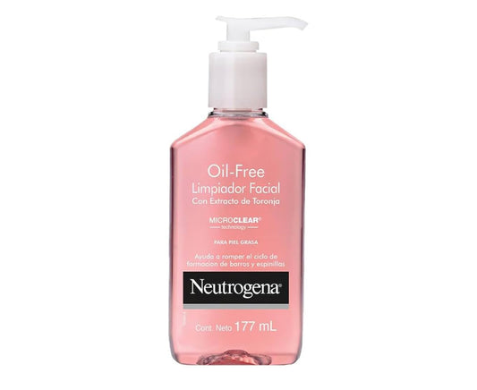 Neutrogena Oil-Free Pink Grapefruit Pore Cleansing Acne Wash and Daily Liquid Facial Cleanser with 2% Salicylic Acid