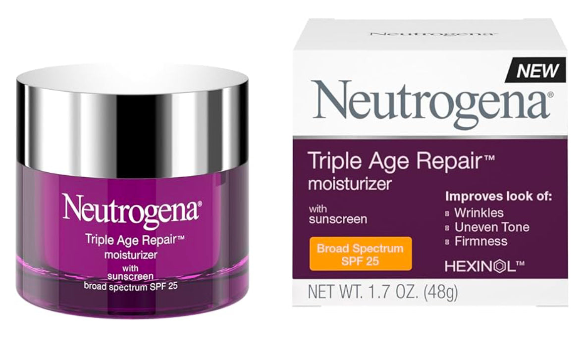 Neutrogena Triple Age Repair Anti-Aging Daily Facial Moisturizer with SPF 25 Sunscreen & Vitamin C