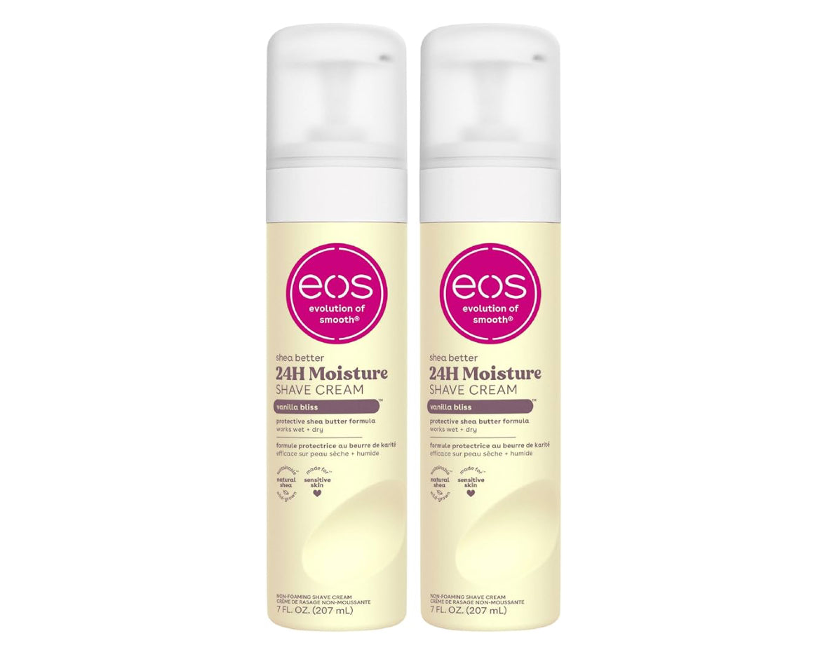 EOS Shea Better Women's Shave Cream - Vanilla Bliss - 2 Pack