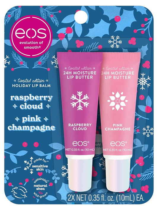 EOS Limited Edition Holiday Lip Balm - Raspberry Cloud & Blackberry Bellini