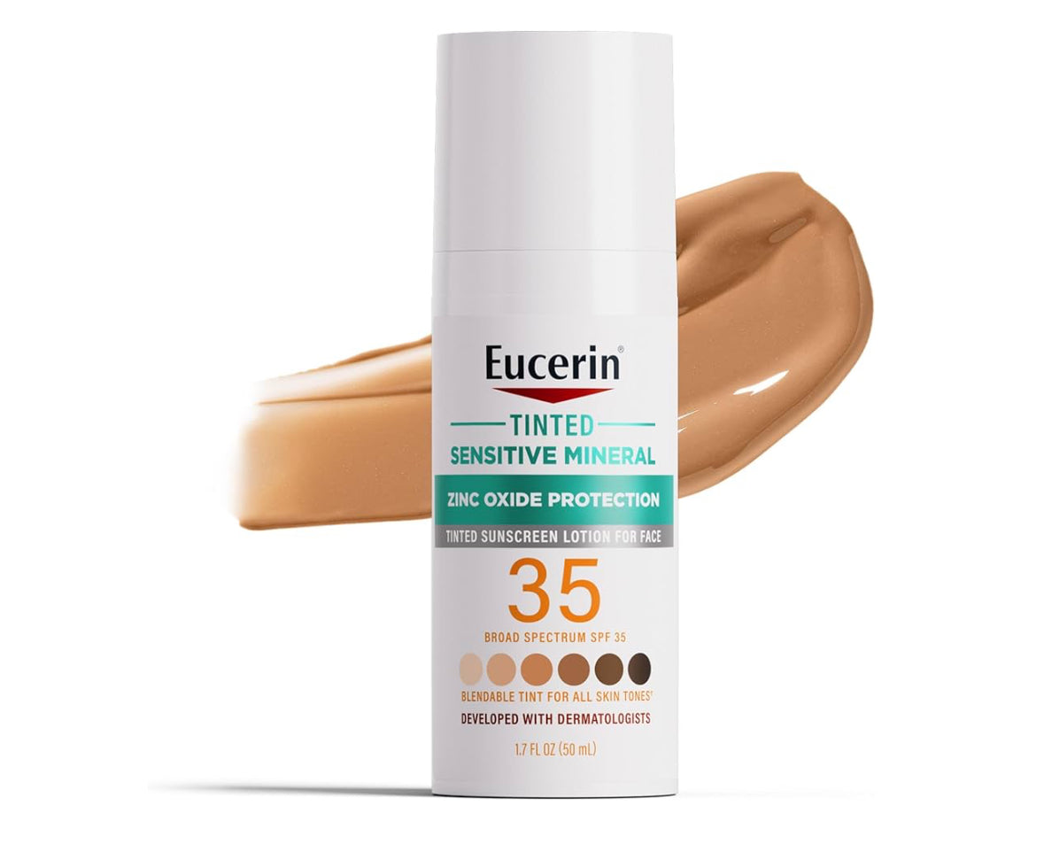 Eucerin Sun Tinted Mineral Face Sunscreen Lotion SPF 35