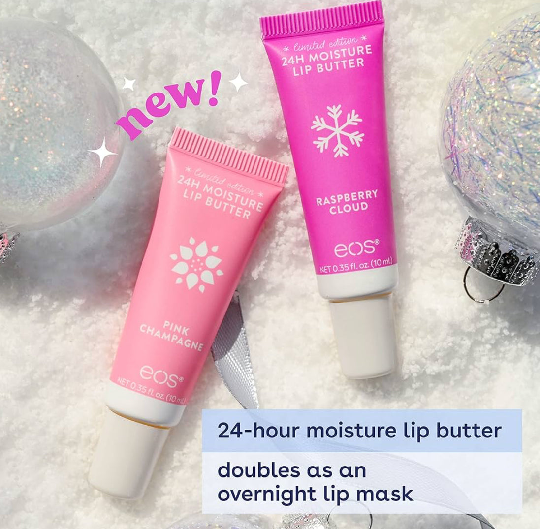 EOS Limited Edition Holiday Lip Balm - Raspberry Cloud & Blackberry Bellini