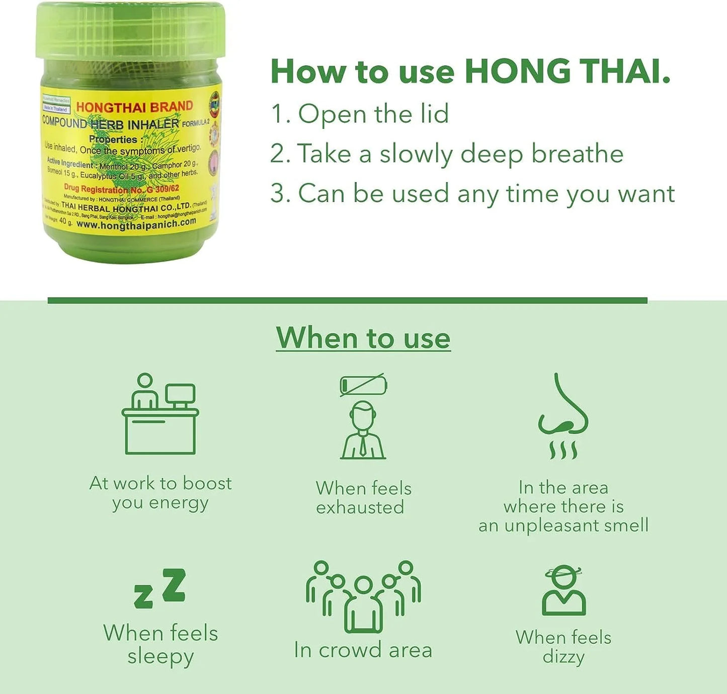 Hong Thai Compound Herbal Inhaler