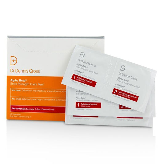 Dr Dennis Gross Alpha Beta Extra Strength 2-Step Daily Peel - 60 Treatments/2.2ml Each Step