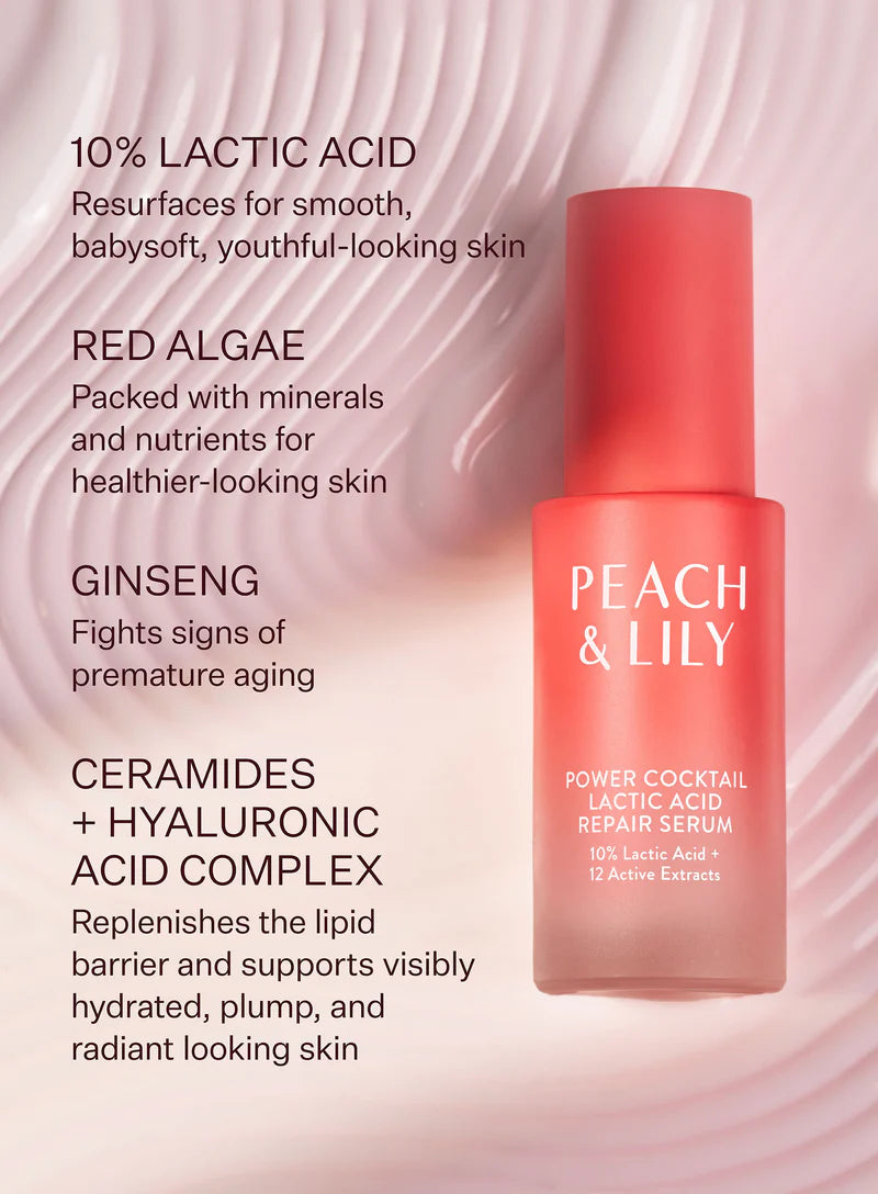 Peach & Lily Power Cocktail Lactic Acid Repair Serum